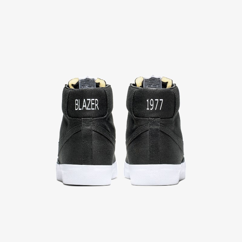 Nike Blazer Mid 77 Black Canvas CD8238 001 Grailify